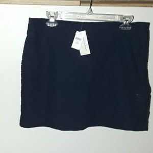 Banana Republic Dark Blue Lace Mini Skirt